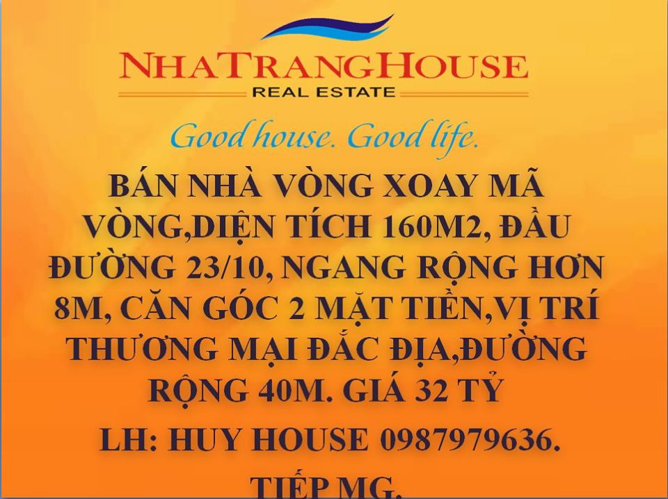 Bán Nhà Vòng Xoay Mã vòng , 160m2. 0987979636