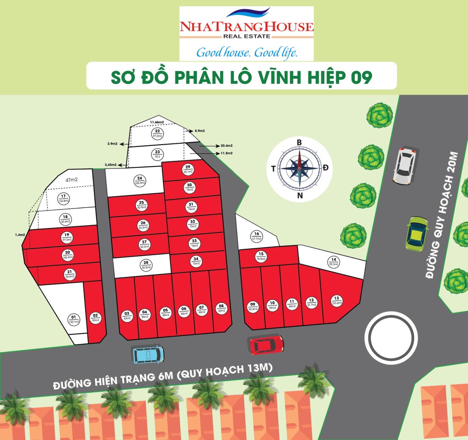 Bán đất KDC ToyoTa – Nha Trang, cách ĐL Võ Nguyên Giáp 500m