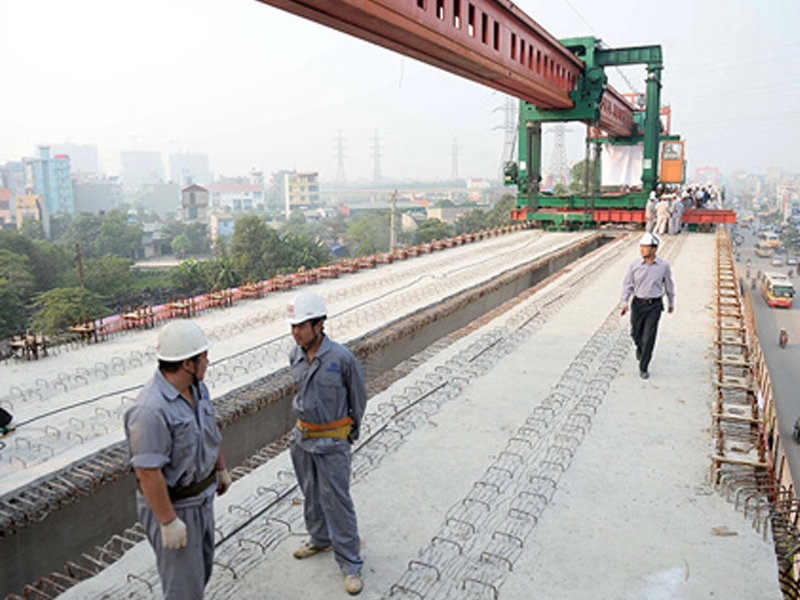 Tuyến đường sắt trên cao cát linh – hà đông gấp rút đi vào hoàn thiện