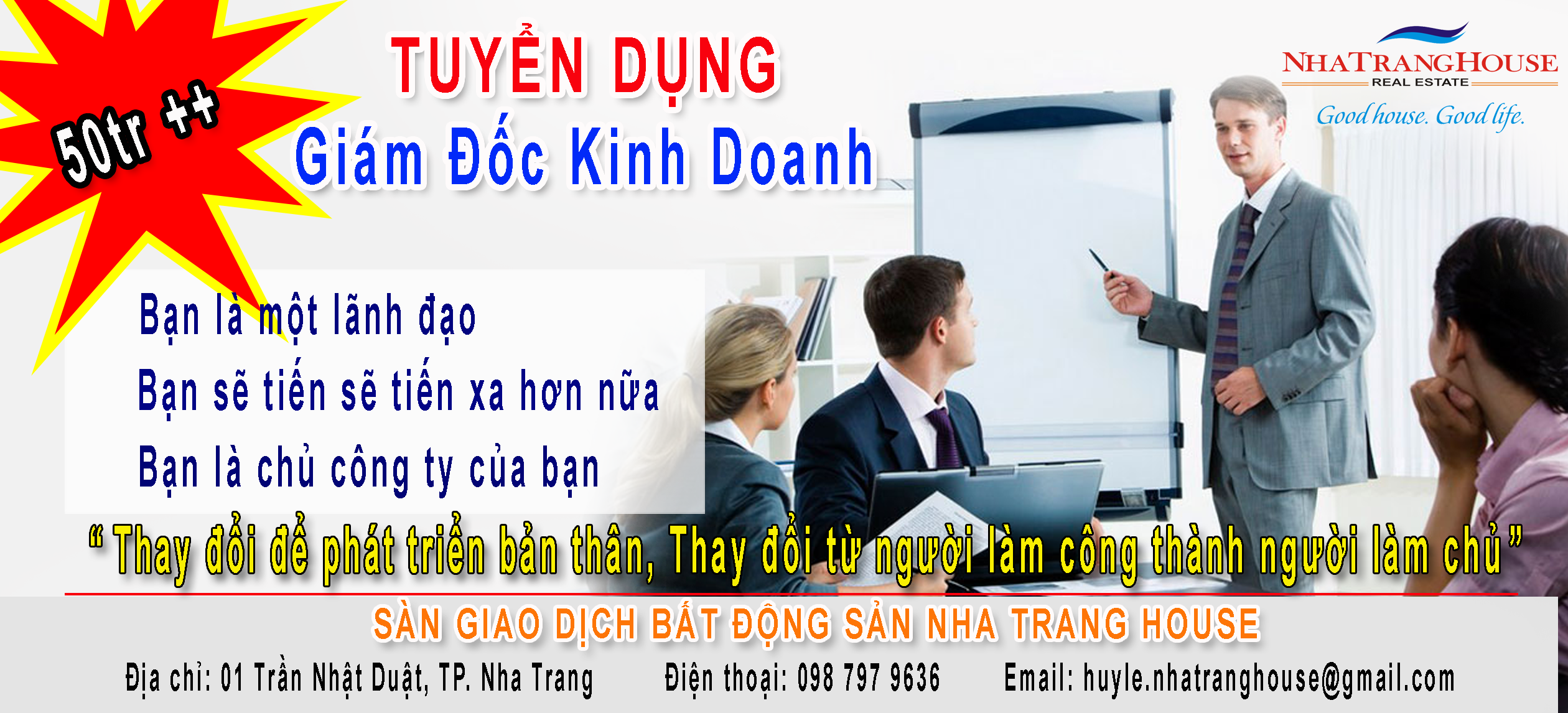Tuyển Giám Đốc Kinh Doanh